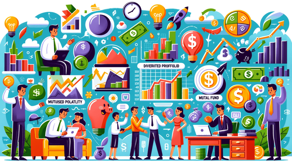 Various people and investment opertunities being displayed